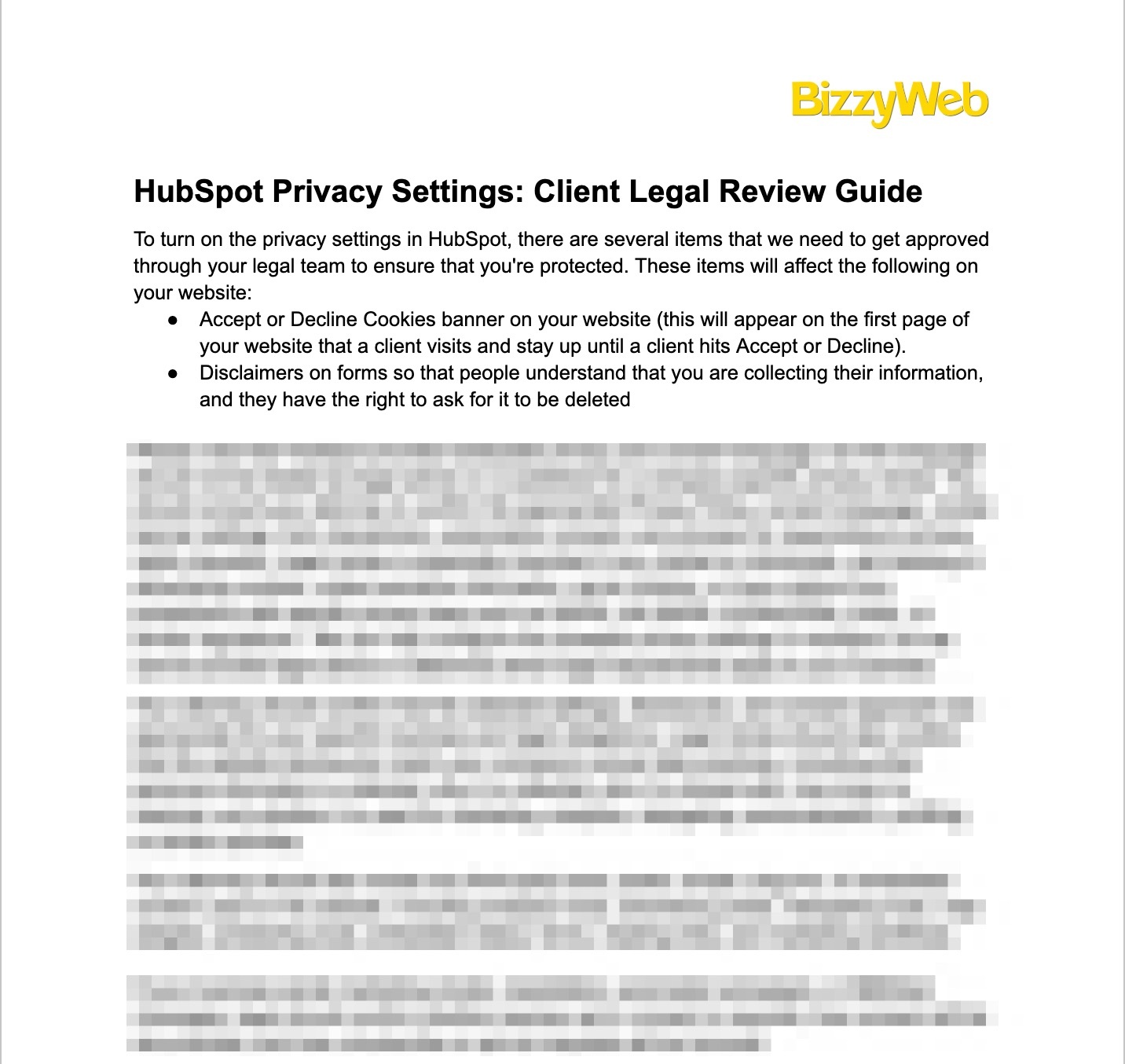 HubSpot_Privacy_Settings__Clie...gal_Review_Guide_-_Google_Docs